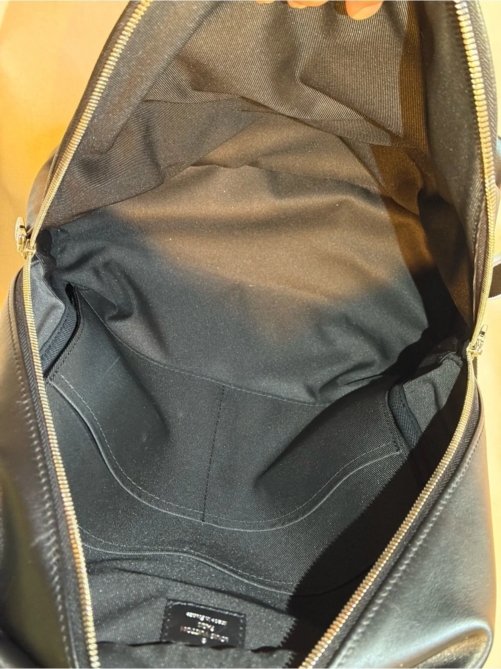 Louis Vuitton Black Damier Graphite Backpack with Front Zip Pocket